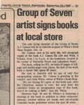Group of Seven artist signs books at local store