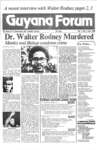 Dr. Walter Rodney Murdered