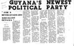 Guyana's Newest Political Party