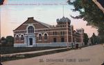 Postcard of The Armouries and Lake Avenue, St. Catharines, Ont., Canada