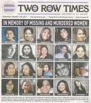 "In Memory of Missing and Murdered Women"