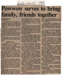 "Powwow Serves to Bring Family, Friends Together"