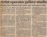 "Artist Operates Gallery-Studio"