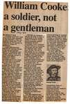 "William Cooke: A Soldier, Not A Gentleman"