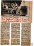 "Six Nation's 'Great Law' Read: Has Appeal in 1992"