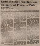"Kettle and Stony Point file claim on Ipperwash Provincial Park"